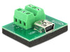 EAN 4043619655182 - DeLOCK 65518 cambiador de género para cable Mini USB 6p Negro, Verde imagen 1