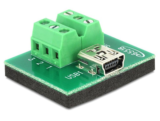 EAN 4043619655182 - DeLOCK 65518 cambiador de género para cable Mini USB 6p Negro, Verde imagen 1