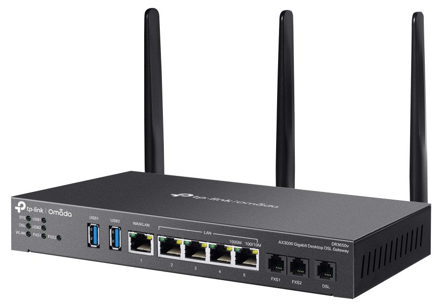 EAN 8885020626797 - TP-Link Omada DR3220v-4G router inalámbrico Gigabit Ethernet Doble banda (2,4 GHz / 5 GHz) Negro imagen 3