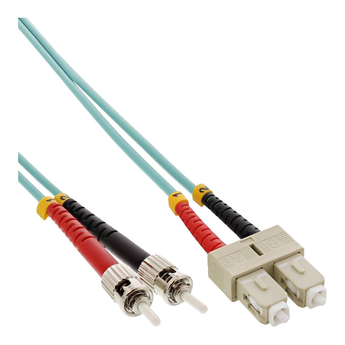 EAN 4043718249008 - InLine 82504O Cable de fibra óptica e InfiniBand 0,5 m SC ST Turquesa, Color aguamarina imagen 1