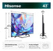 EAN 6942351435749 - Hisense 43A7DS 109,2 cm (43") 4K Ultra HD Smart TV Wifi Negro imagen 2