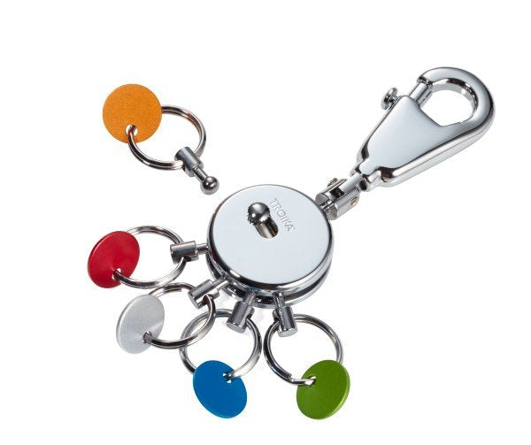 EAN 4024023113376 - TROIKA Patent Colour Llavero mosquetón Multicolor, Plata imagen 3