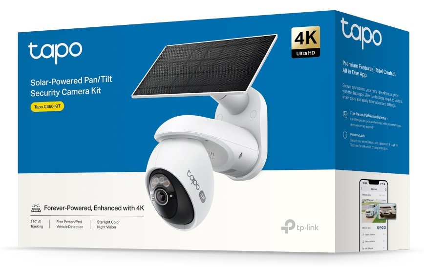 EAN 1210002608138 - TP-Link Tapo C660 KIT Bala (forma) Cámara de seguridad IP Exterior 3840 x 2160 Pixeles Techo/pared imagen 3