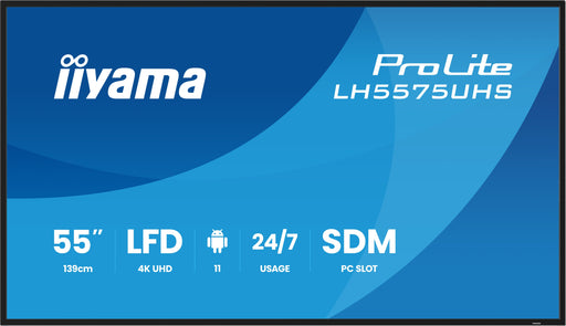 EAN 4948570125258 - iiyama LH5575UHS-B2AG pantalla de señalización Pantalla plana para señalización digital 138,7 cm (54.6")  imagen 2