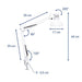 EAN 4002390082570 - MAUL MAULstudy lámpara de mesa E27 Blanco imagen 2