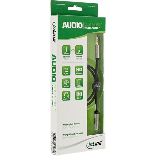 EAN 4043718235889 - InLine 99231 cable de audio 1 m 3,5mm Negro imagen 2