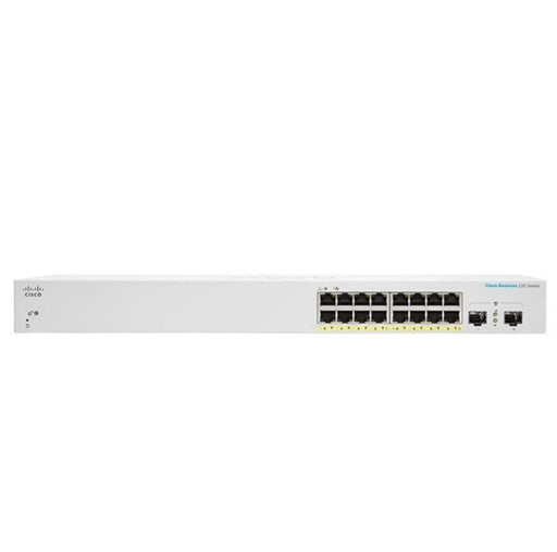 EAN 889728604666 - Cisco CBS220-16P-2G Gestionado L2 Gigabit Ethernet (10/100/1000) Energía sobre Ethernet (PoE) Blanco imagen 1