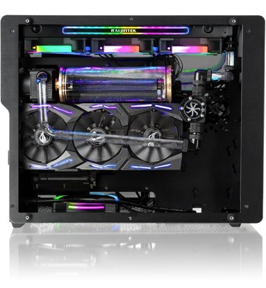 EAN 4715109922615 - RAIJINTEK Ophion M Evo ALS Midi Tower Negro, Transparente imagen 3