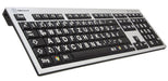 EAN 5707795008147 - Logickeyboard XLPrint teclado Oficina USB QWERTZ Alemán Aluminio, Negro imagen 2