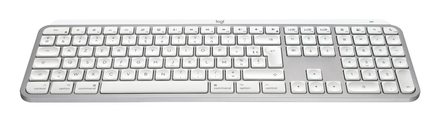 EAN 5099206114555 - Logitech Master MX Keys S for Mac teclado Oficina RF Wireless + Bluetooth AZERTY Francés Aluminio, Blanco imagen 2