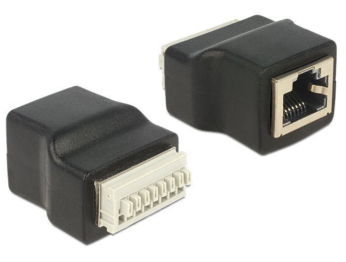 EAN 4043619655274 - DeLOCK 65527 cambiador de género para cable RJ45 Negro, Plata imagen 1