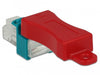 EAN 4043619864256 - DeLOCK 86425 bloqueador de puerto Llave de bloqueador de puerto RJ-45 Rojo 6 pieza(s) imagen 1