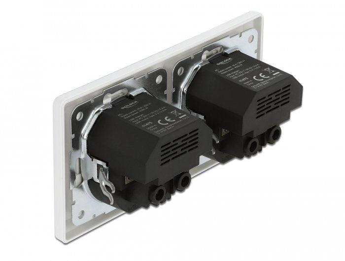 EAN 4043619114757 - DeLOCK 11475 toma de corriente CEE 7/3 + USB Blanco imagen 2
