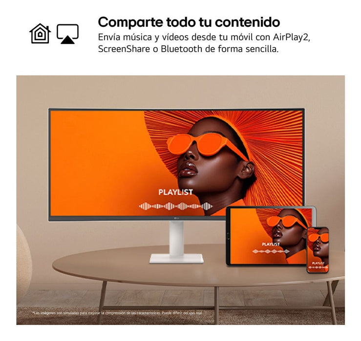 EAN 8806096574409 - LG 34U601SA-W pantalla para PC 86,4 cm (34") 3440 x 1440 Pixeles Dual WQHD LCD Blanco imagen 4