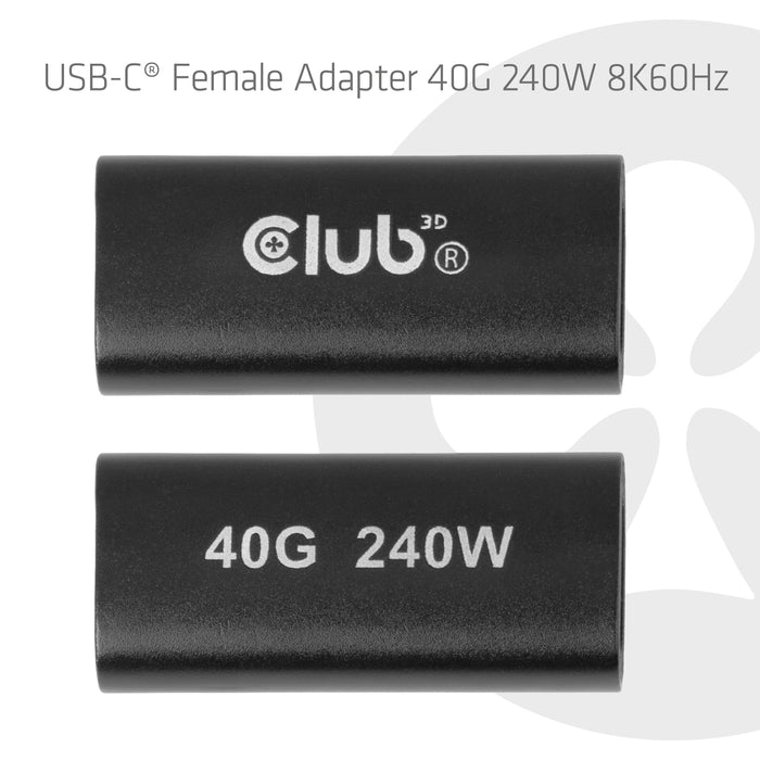 EAN 8719214473884 - CLUB3D CAC-2507 cable USB USB4 Gen 3x2 USB C 40 Gbit/s Negro imagen 2