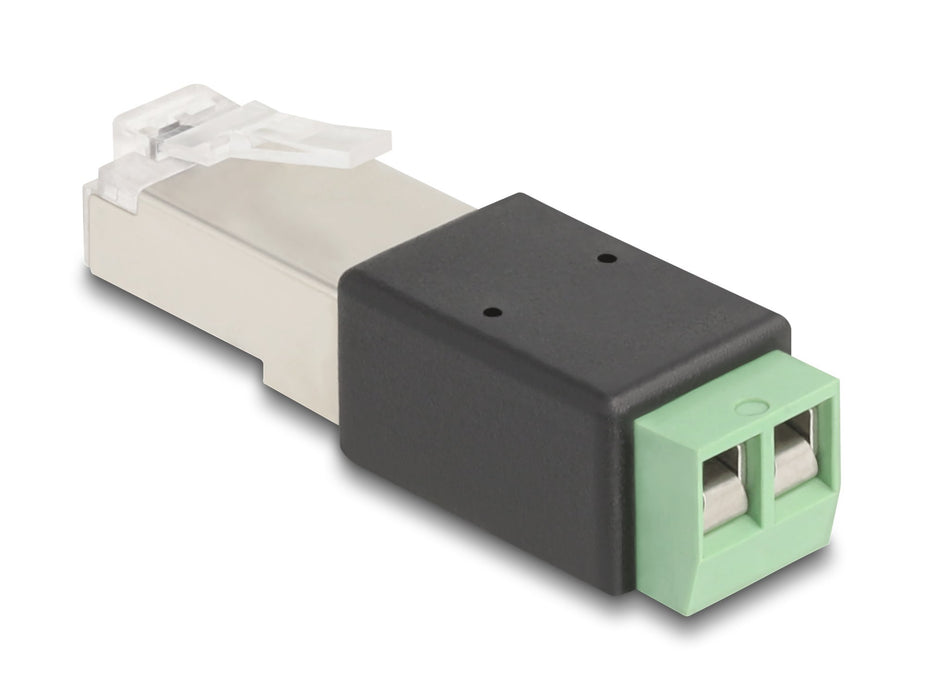 EAN 4043619666041 - DeLOCK 66604 cambiador de género para cable 2 pin terminal block Negro, Verde imagen 2