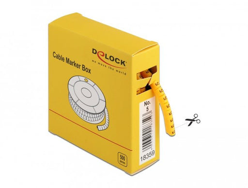 EAN 4043619183593 - DeLOCK 18359 soporte para manguito de identificación de conductor 500 pieza(s) imagen 2