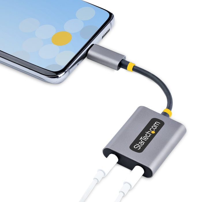EAN 0065030897594 - StarTech.com USBC-AUDIO-SPLITTER divisor de audio Gris imagen 7