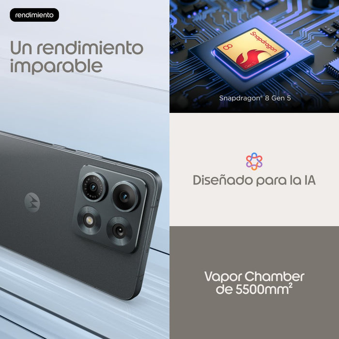 EAN 0840493622552 - Motorola edge 70 max 17,3 cm (6.82") SIM doble Android 16.0 5G USB Tipo C 8 GB 256 GB 7100 mAh Gris imagen 6