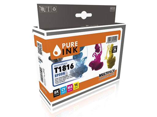 EAN 4056508005029 - Pure Ink 170745990008 cartucho de tinta 4 pieza(s) Compatible Alto rendimiento (XL) Negro, Cian, Magenta, imagen 1