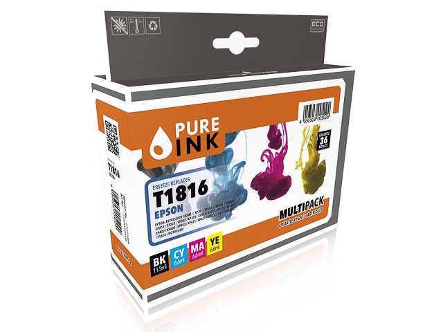 EAN 4056508005029 - Pure Ink 170745990008 cartucho de tinta 4 pieza(s) Compatible Alto rendimiento (XL) Negro, Cian, Magenta, imagen 1