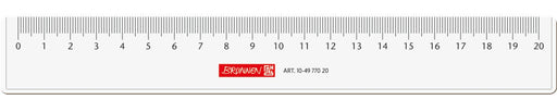 EAN 4003273254329 - Brunnen 10-49 770 20 Regla de escritorio 200 mm Negro, Transparente 1 pieza(s) imagen 1