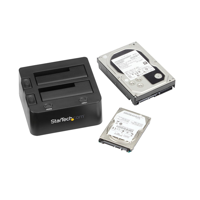 EAN 0065030856928 - StarTech.com SDOCK2U33 base de conexión para disco duro USB 3.2 Gen 1 (3.1 Gen 1) Type-B Negro imagen 5