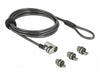 EAN 4043619206766 - Navilock 20676 cable antirrobo Negro, Plata 2 m imagen 1