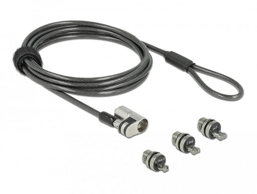 EAN 4043619206766 - Navilock 20676 cable antirrobo Negro, Plata 2 m imagen 1
