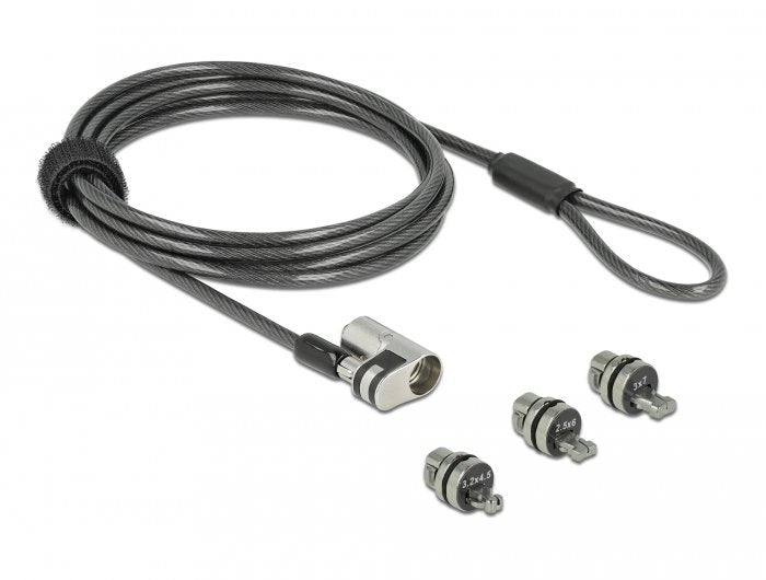 EAN 4043619206766 - Navilock 20676 cable antirrobo Negro, Plata 2 m imagen 1
