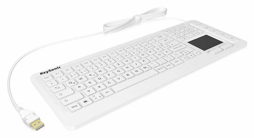 EAN 4250078160274 - KeySonic KSK-6231 INEL (DE) white teclado Industrial USB QWERTZ Alemán Blanco imagen 1