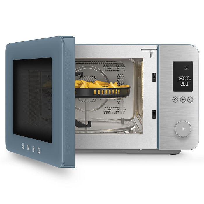 EAN 8017709356620 - Smeg MOC02SBMEU microondas Azul Microondas combinado Encimera 27 L 1450 W imagen 13