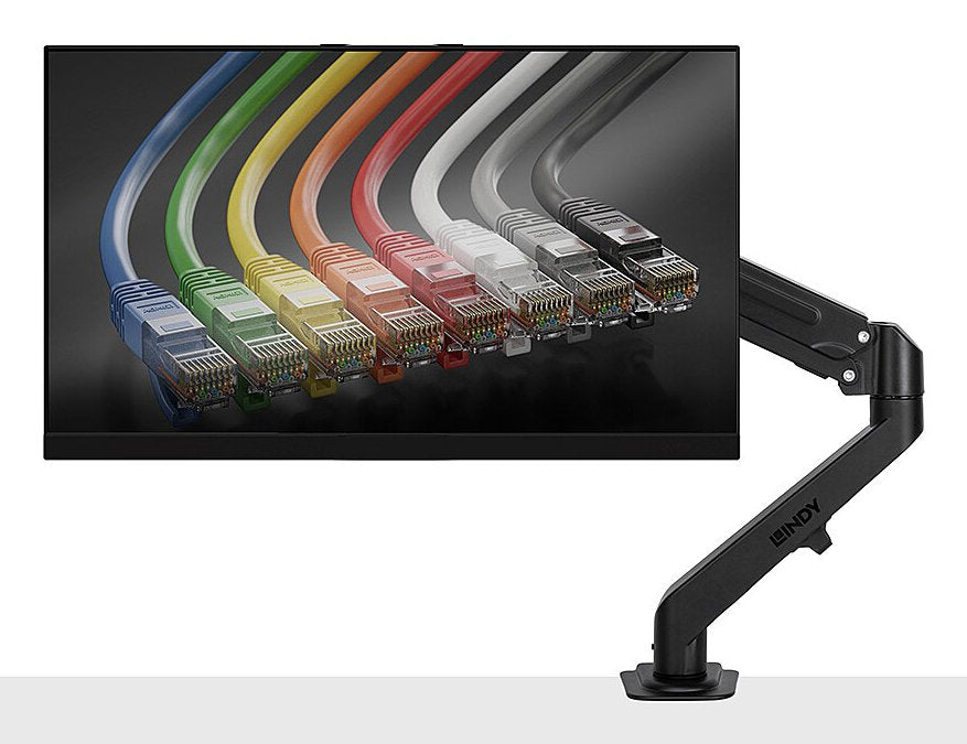 EAN 4002888407076 - Lindy 40707 soporte para monitor 68,6 cm (27") Escritorio Negro imagen 3