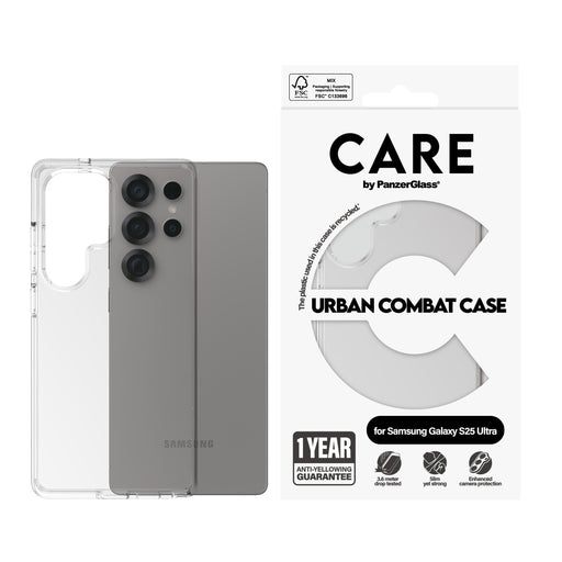 EAN 5715685016905 - PanzerGlass CARE™ by ® Urban Combat Case Transparent Samsung Galaxy S25 Ultra funda para teléfono móvil T imagen 2