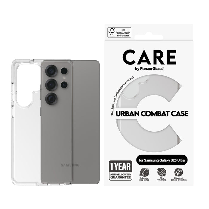 EAN 5715685016905 - PanzerGlass CARE™ by ® Urban Combat Case Transparent Samsung Galaxy S25 Ultra funda para teléfono móvil T imagen 2