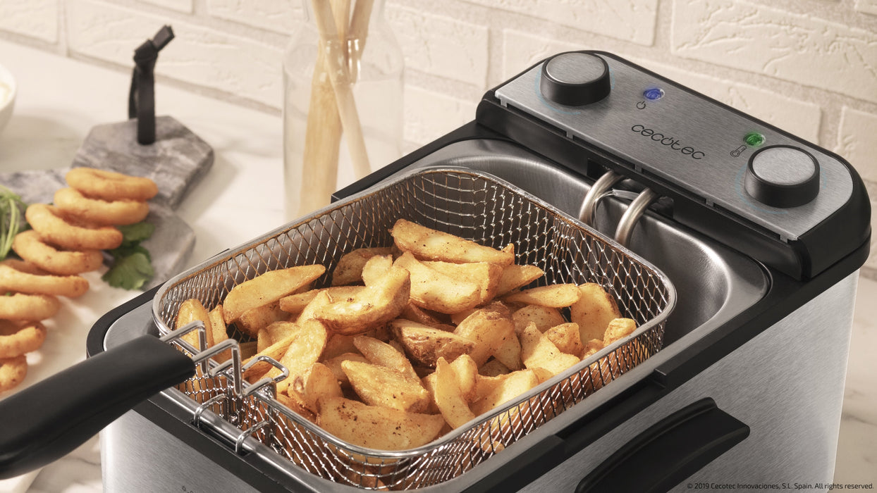 EAN 8435484030731 - Cecotec CleanFry Infinity 3000 Sencillo 5,6 L Independiente 2400 W Freidora Negro, Acero inoxidable imagen 10