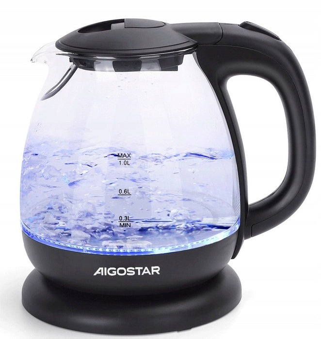 EAN 8433325290238 - Aigostar 8433325290238 tetera eléctrica 1 L 2200 W Negro imagen 1