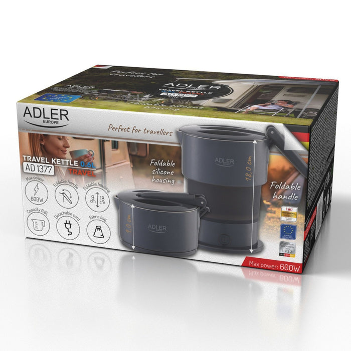 EAN 5905575906779 - Adler AD 1377G tetera eléctrica 0,6 L 600 W Gris imagen 9