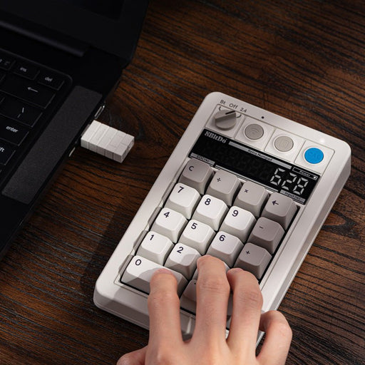 EAN 6922621505709 - 8Bitdo Retro 18 Mechanical Numpad – M Edition teclado numérico PC Bluetooth/USB/RF Wireless Gris imagen 2