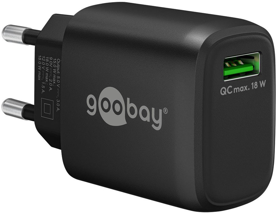 EAN 4040849616716 - Goobay 61671 cargador de dispositivo móvil Universal Negro Corriente alterna Carga rápida Interior imagen 1