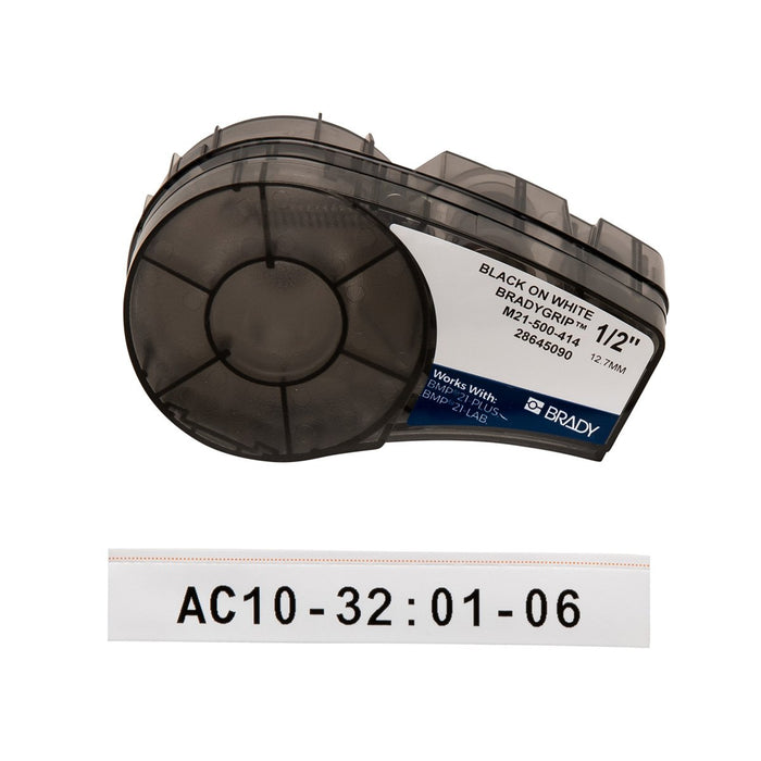 EAN 754473638979 - Brady M21-500-414 etiqueta de impresora Negro, Blanco Etiqueta para impresora autoadhesiva imagen 1