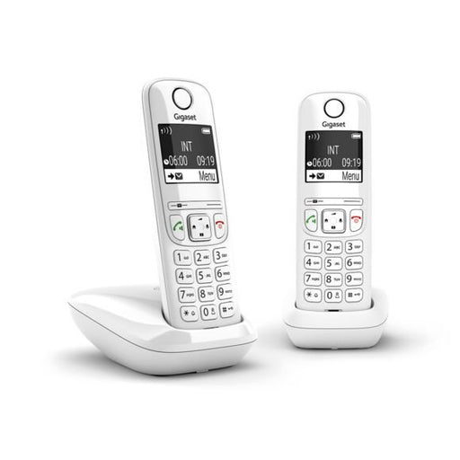 EAN 4250366854656 - Gigaset AS690 Duo Teléfono DECT/analógico Blanco imagen 1