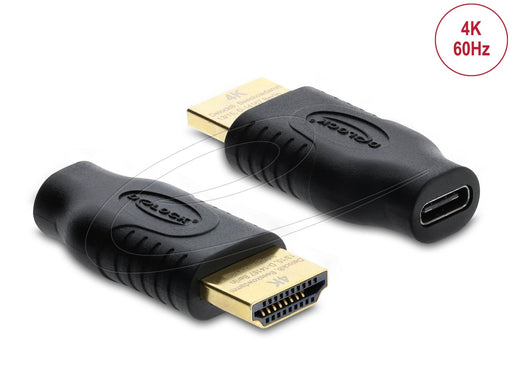 EAN 4043619610754 - DeLOCK 61075 cambiador de género para cable USB Type-C HDMI Negro imagen 1