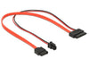 EAN 4043619848485 - DeLOCK 0.3m, SATAIII 7p + 4p/Slim SATAIII 13p cable de SATA 0,3 m SATA 7-pin + Molex (4-pin) SATA 13-pin  imagen 2