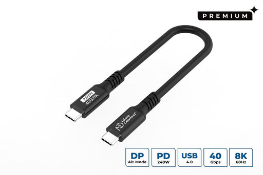 EAN 5715328135604 - Microconnect USB4CC015-240W cable USB USB4 Gen 3x2 0,15 m USB C Negro imagen 1