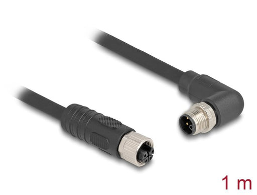 EAN 4043619805280 - DeLOCK 80528 cable para sensor y actuador 1 m RST M12 Negro imagen 2