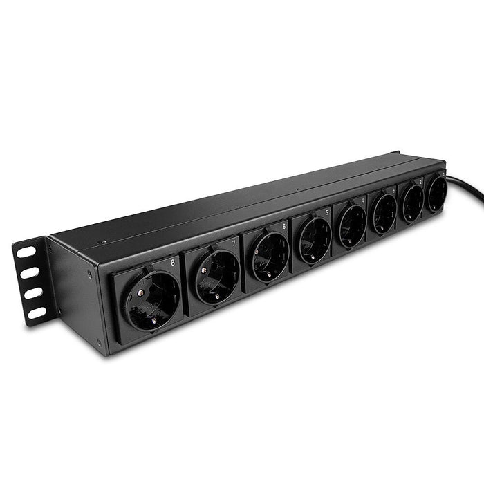 EAN 4002888730259 - Lindy 73025 unidad de distribución de energía (PDU) 8 salidas AC 1.5U Negro imagen 1
