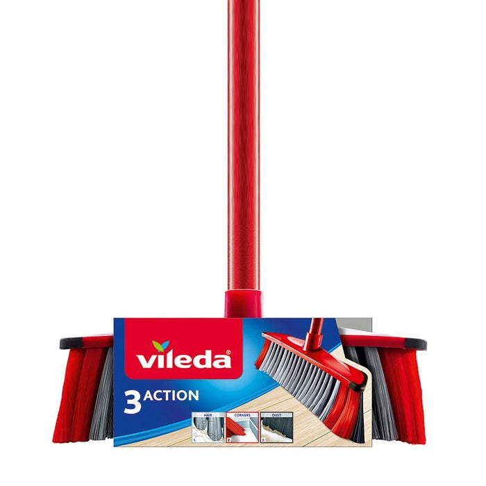 EAN 4023103173286 - Vileda 4023103173286 escoba Interior Cerda dura Gris, Rojo imagen 1