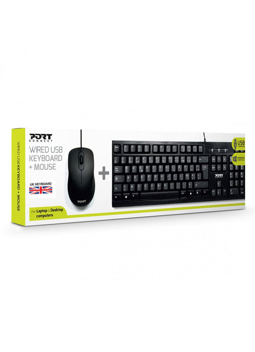 EAN 3567042029729 - Port Designs 900900-UK teclado Ratón incluido Universal USB QWERTY Inglés del Reino Unido Negro imagen 3