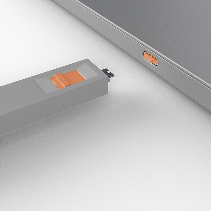 EAN 4002888404280 - Lindy 40428 bloqueador de puerto Llave de bloqueador de puerto USB Tipo C Gris, Naranja 4 pieza(s) imagen 4